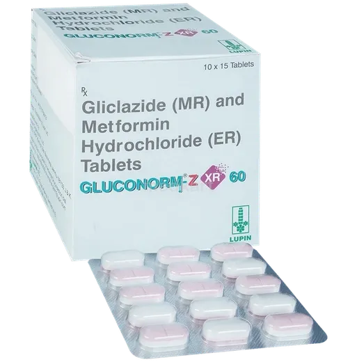 gluconorm z xr 60 tablet 15's